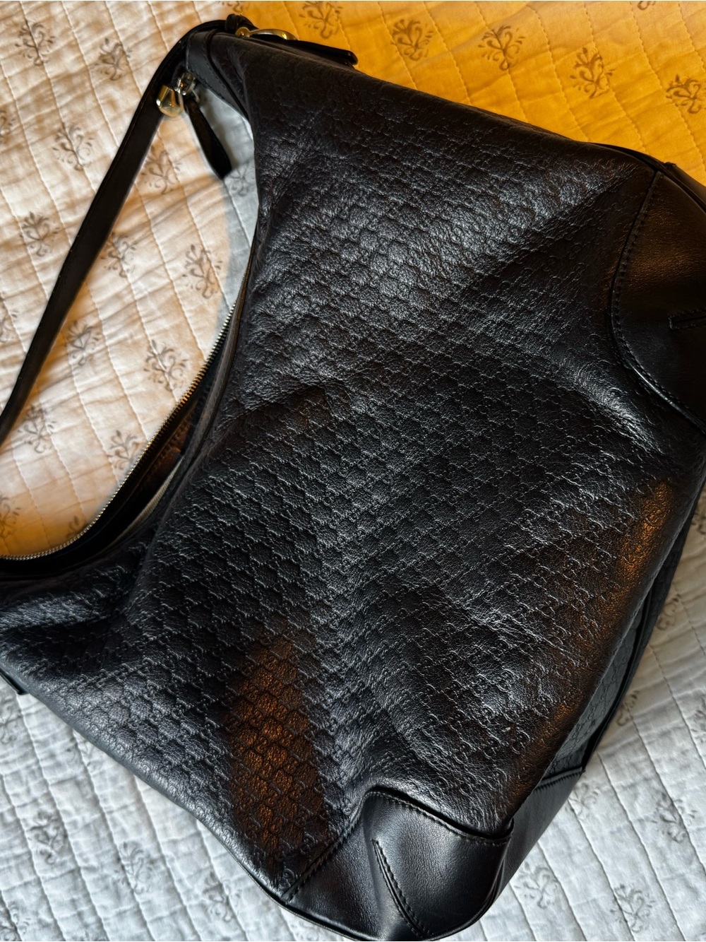 Gucci hobo Black Leather Shoulder Bag